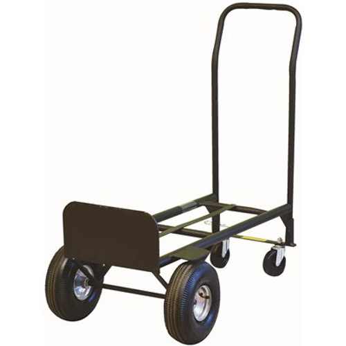 Milwaukee 800 lbs. Capacity Convertible Hand Truck with 10 in. Pneumatic Tires