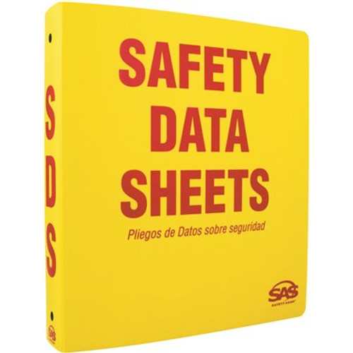 SAS SAFETY SDS COMPLIANCE BINDER, 1.5 IN.