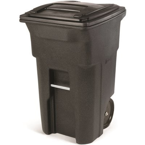Toter 64 Gal. Greenstone Trash Can with Quiet Wheels and Attached Lid Toter 64 Gal. Greenstone Trash Can with Quiet Wheels and Attached Lid