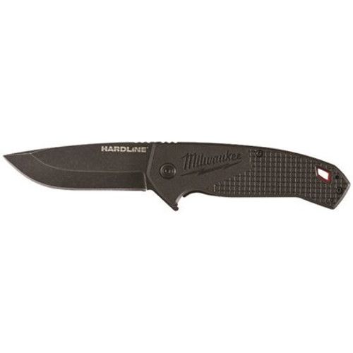 Milwaukee 3 in. Hardline D2 Steel Smooth Blade Pocket Folding Knife