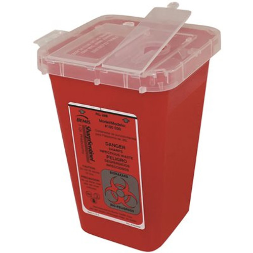 IMPACT PRODUCTS 1 qt. Container for Sharps in Red