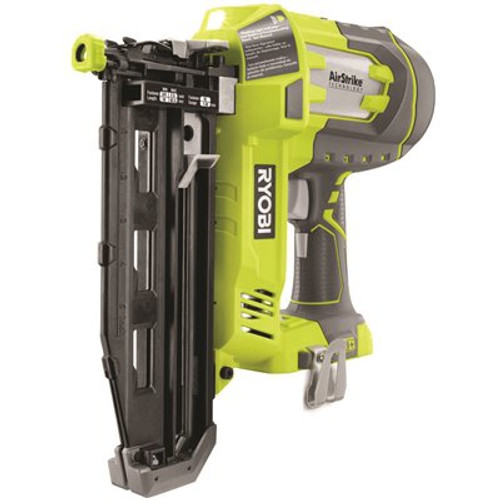RYOBI ONE+ 18V Cordless AirStrike 16-Gauge 2-1/2 in. Straight Finish Nailer (Tool Only) with Sample Nails