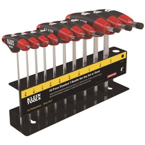 Klein Tools Journeyman SAE T-Handle Set with Stand (10-Piece)