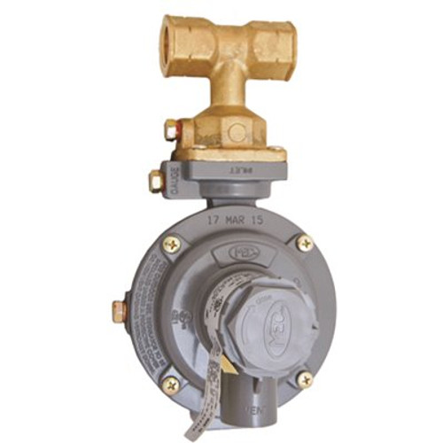 Excela-Flo MEC Compact High Capacity Tee Inlet-Twin Stage Regulator, (2) F.Pol Inlet x 3/4 in. FNPT Outlet 625,000 BTU/H