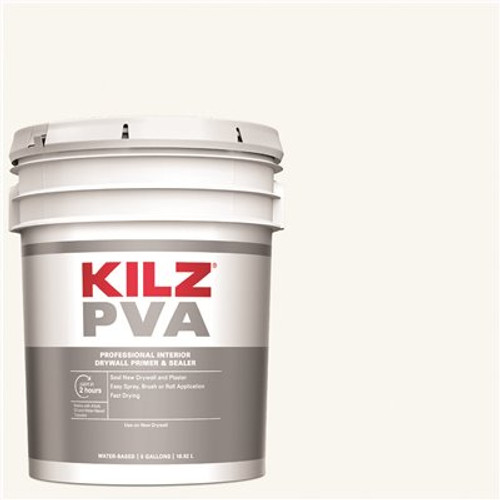 KILZ PVA 5 Gal. White Interior Drywall Primer KILZ PVA 5 Gal. White Interior Drywall Primer