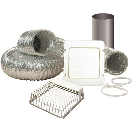 Everbilt 4 in. x 8 ft. Dryer Vent Kit with Guard