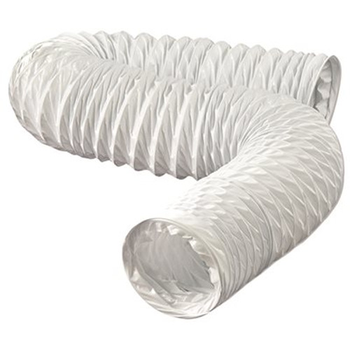 4 in. x 50 ft. Flexible Vinyl Duct in White