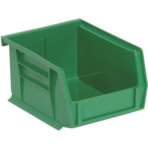 QUANTUM STORAGE SYSTEMS 1.2 Gal. Ultra Series Stack and Hang Storage Bin in Green(24-Pack)