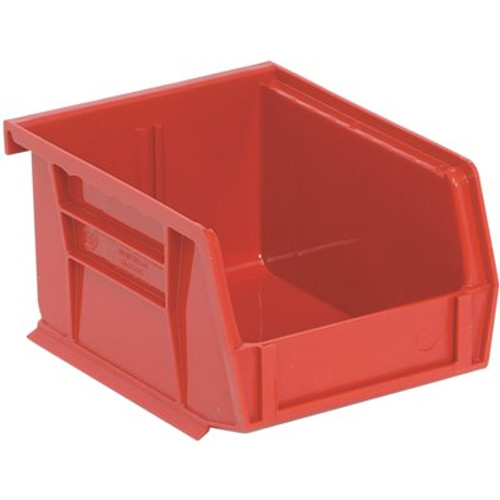 QUANTUM STORAGE SYSTEMS 1.2 Gal. Ultra Series Stack and Hang Storage Bin in Red