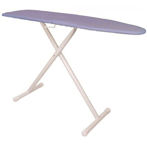 Hospitality 1 Source Basic Ironing Board Full-Size White with Blue Pad and Cover (4-Case)