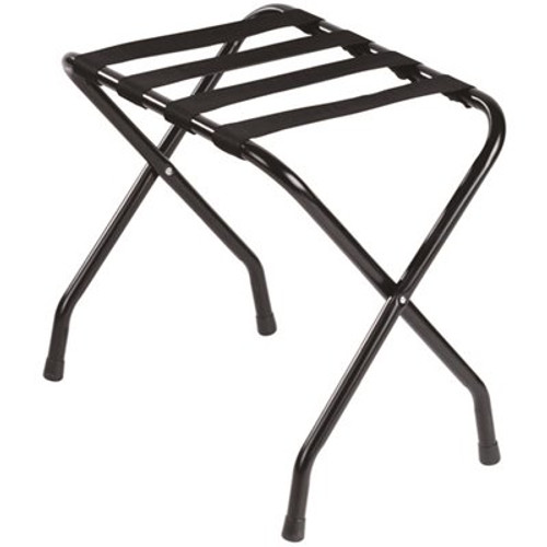 Black straps and Powdercoat Metal Luggage Rack