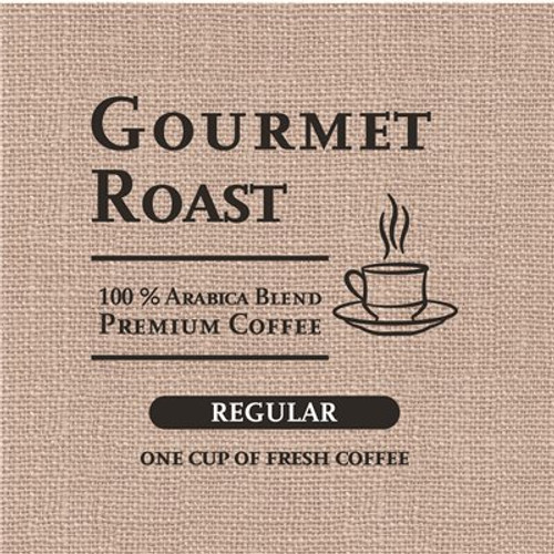 Regular Individually Wrapped Single-Cup Filter Pod Gourmet Roast Coffee (200 per Case)