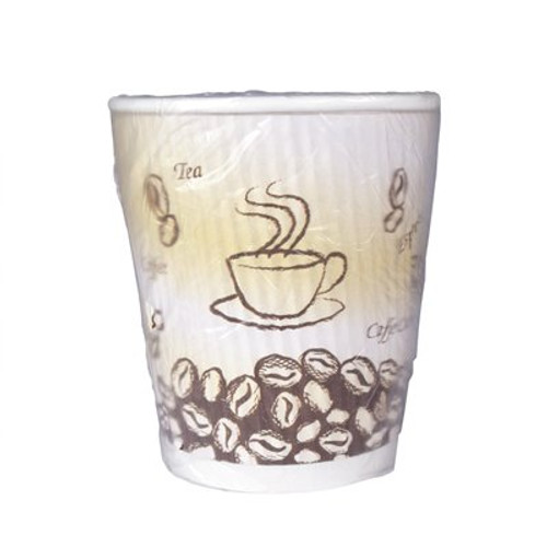 9 oz. Individually Wrapped Hot Beverage Ripple Cups (900 per Case)