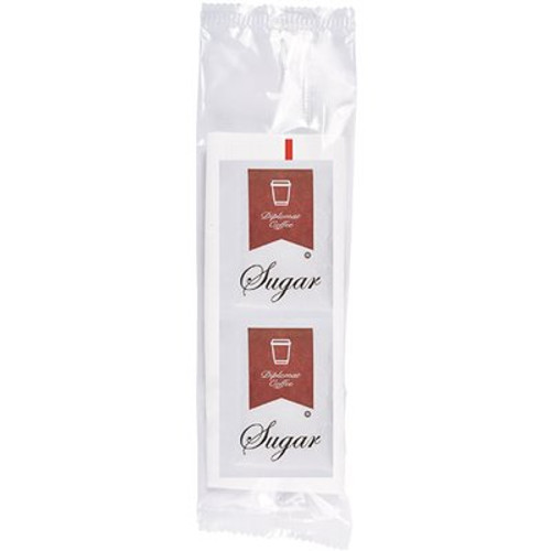 Diplomat Coffee Condiment Kit (Sugars, 2 Sugar Substitutes, 2 Creamers, 2 Stir Sticks, 1 Napkin (9-Pack, 500-Case)