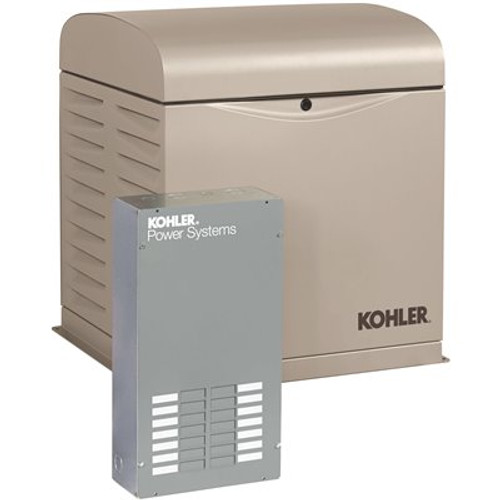KOHLER 12,000-Watt Air Cooled Standby Generator with 100 Amp 12-Circuit Load Center Automatic Transfer Switch