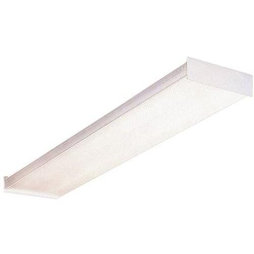 Lithonia Lighting 2.625 in. Fluorescent White Ceiling Fixture Wraparound Light