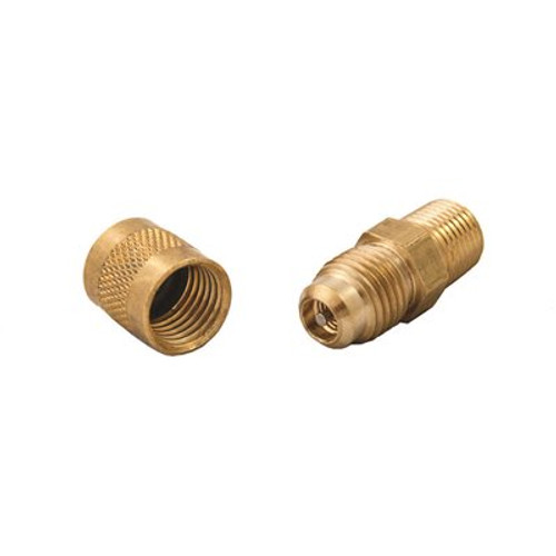 MEC 1/8 in. MNPT x 1/4 in. Flare Presto Style Schrader Valve