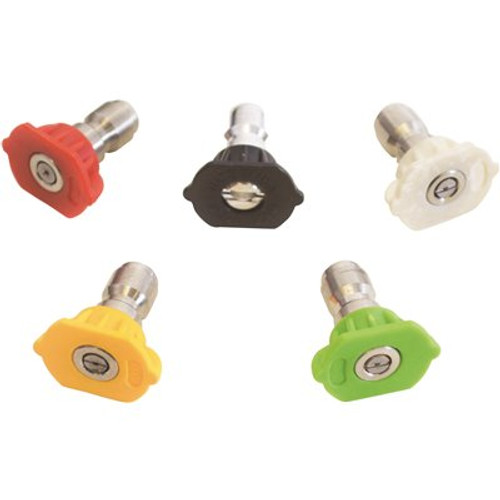 DEWALT Replacement Spray Nozzles with 1/4 in. QC Connections for Hot/Cold Water 4500 PSI Pressure Washers