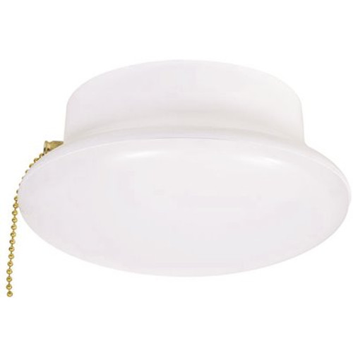 Sylvania 7 in. 1-Light White Integrated LED Flush Mount, Medium Base Retrofit for Ceiling Light Fixtures, Cool White