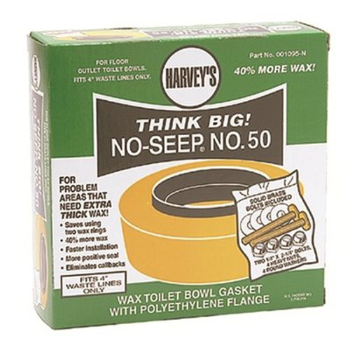 National Brand Alternative Harveys No Seep Number 50 Wax Ring Kit