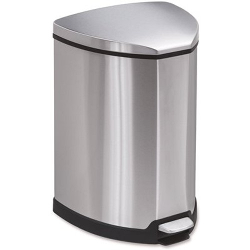 Safco 4 Gal. Stainless Steel Step-on Receptacle Commercial Trash Can Safco 4 Gal. Stainless Steel Step-on Receptacle Commercial Trash Can