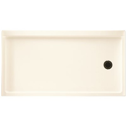 Swan Veritek 32 in. x 60 in. Single Threshold Retrofit Right Drain Shower Pan in White