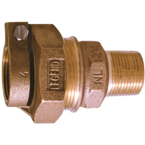 LEGEND VALVE 3/4 in. T-4300NL No Lead Bronze Pack Joint (CTS)x MNPT Coupling