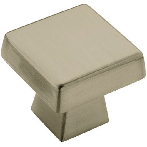 Amerock Blackrock 1-1/2 in. L Satin Nickel Square Cabinet Knob