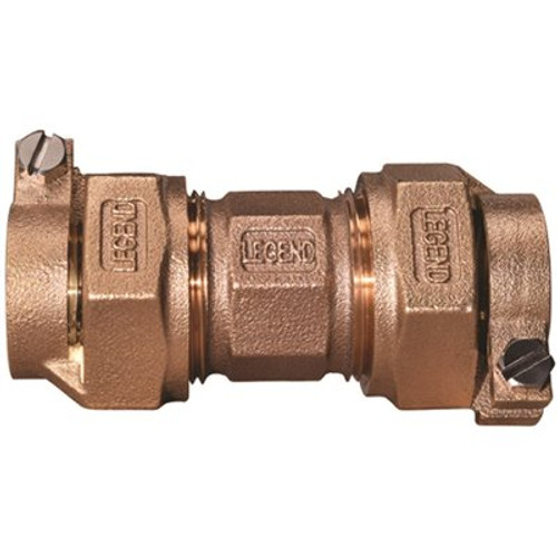 LEGEND VALVE 1 in. T-4301NL No Lead Bronze Pack Joint (CTS) x Pack Joint (CTS) Union