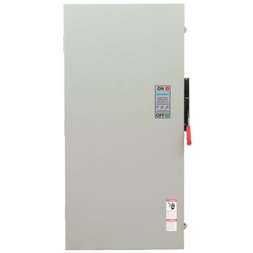 Siemens General Duty 600 Amp 240-Volt Double Pole Outdoor Fusible Safety Switch