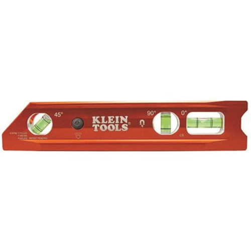 Klein Tools 9 in. Lighted Rare Earth Magnet Torpedo Billet Level