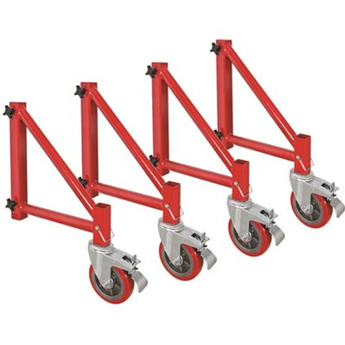 26.5 in. Outrigger Set w/6 in. Caster Wheels, Heavy-Duty Scaffolding Equipment for 6 ft. Baker Scaffold I-BMSS(Set of 4)