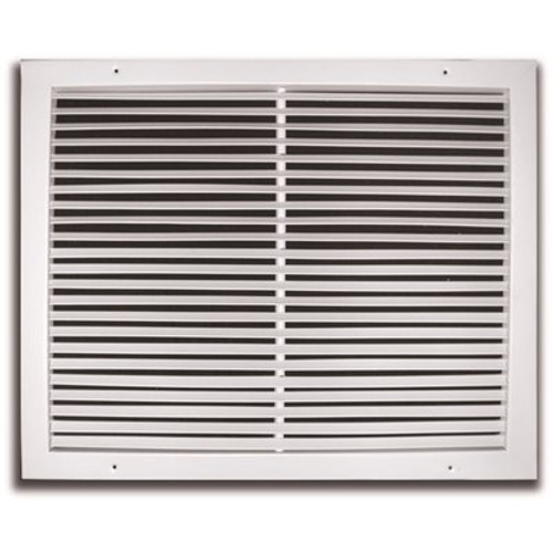 TruAire 30 in. x 14 in. White Fixed Bar Return Air Grille