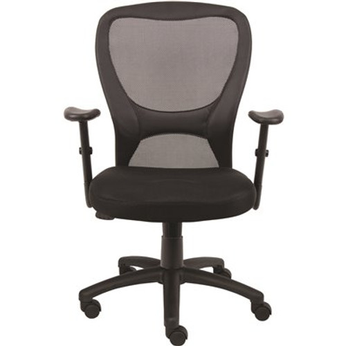 BOSS Office Products Black Modern Styled Mesh Desk Chair