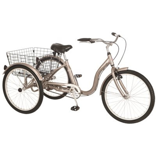 Pacific Cycle 26" TRICYCLE, DARK SILVER