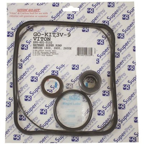 Super-Pro Pool Pump Replacement Viton Gasket and O-Ring Kit