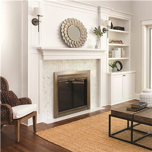 Pleasant Hearth Carrington Medium Glass Fireplace Doors