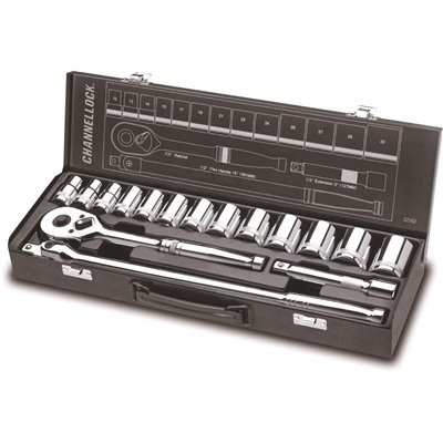 Channellock 1/2 in. 6-Point Metric Socket Set
