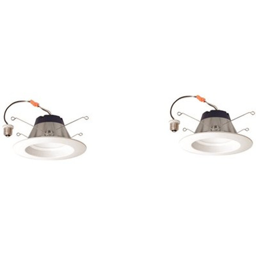 Sylvania UltraLED RT5/6 3.76 in. 3000K New Construction or Remodel Non-IC Rated Recessed Integrated LED Kit (2-Pack)