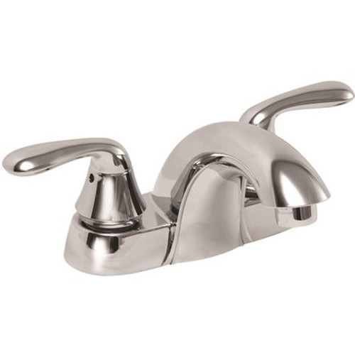 Premier Waterfront 4 in. Centerset 2-Handle Bathroom Faucet without Pop-Up Assembly in Chrome