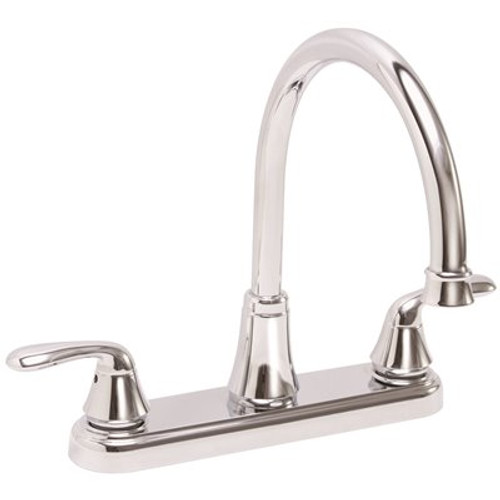 Premier Waterfront 2-Handle Standard Kitchen Faucet in Chrome Premier Waterfront 2-Handle Standard Kitchen Faucet in Chrome
