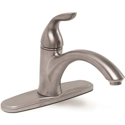 Premier Waterfront Single-Handle Standard Kitchen Faucet in Brushed Nickel