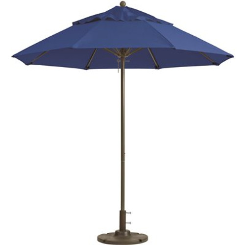 9 ft. Aluminum Patio Umbrella in Pacific Blue