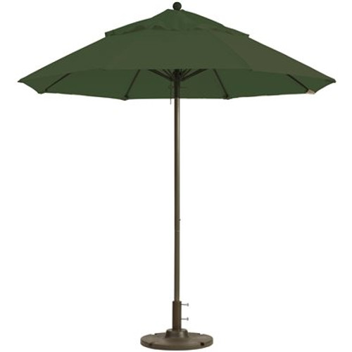 Windmaster 7.5 ft. Aluminum Market Patio Umbrella in Forest Green