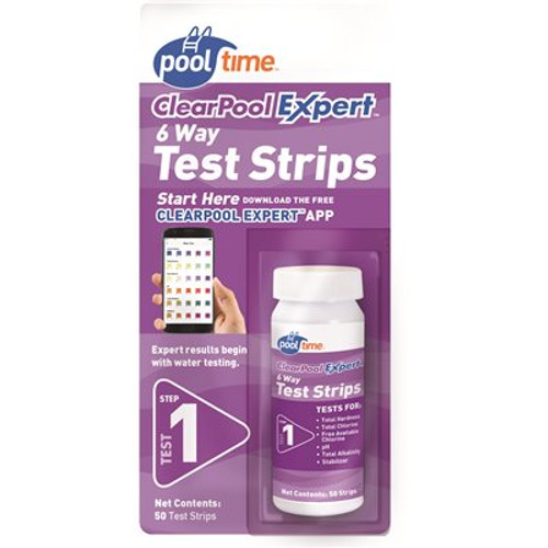 Pool Time Clear Pool Expert 6-Way Test Strips