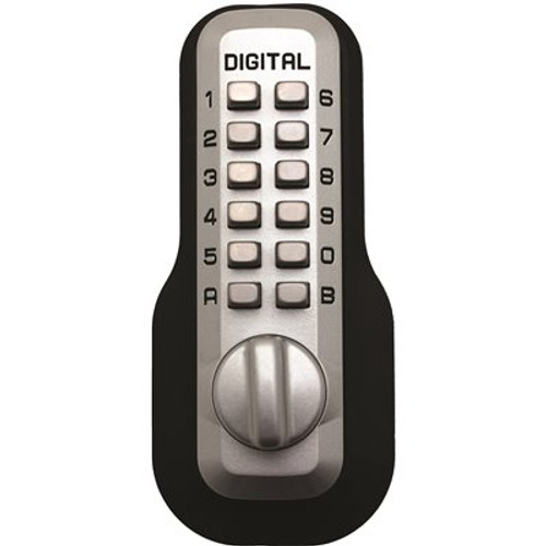 Single Cylinder Satin Chrome Digital Keypad Deadbolt