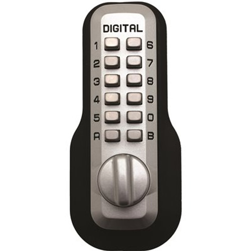 Single Cylinder Satin Chrome Digital Keypad Deadbolt