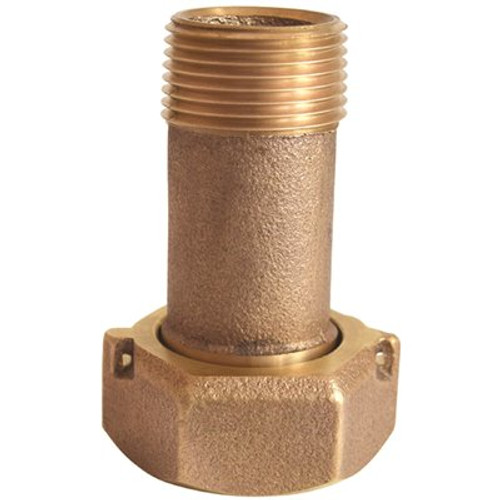 LEGEND VALVE 1/2 in. T-4215NL No Lead Bronze MNPT x AWWA Meter Coupling