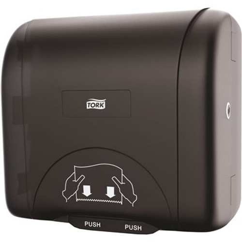 TORK Black 8 in. Series Mini Mechanical Paper Towel Dispenser