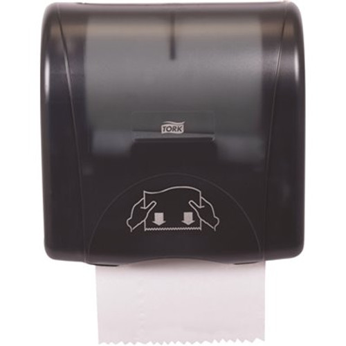 TORK 7.5 in. Series Mini Mechanical Black Paper Towel Dispenser